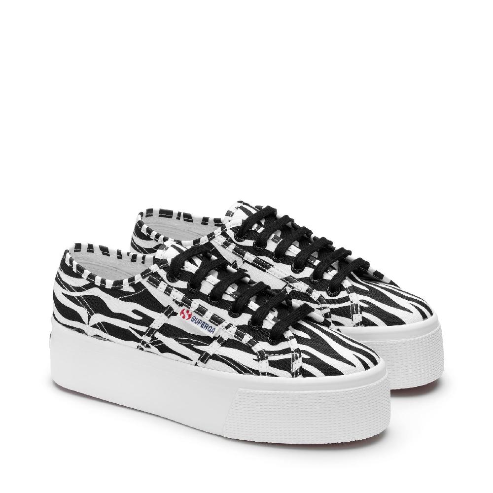 Superga 2790 PRINTBIG ZEBRA-WHITE BLACK