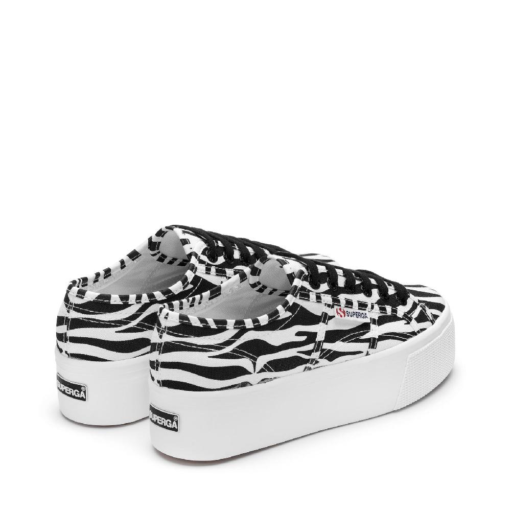 Superga 2790 PRINTBIG ZEBRA-WHITE BLACK