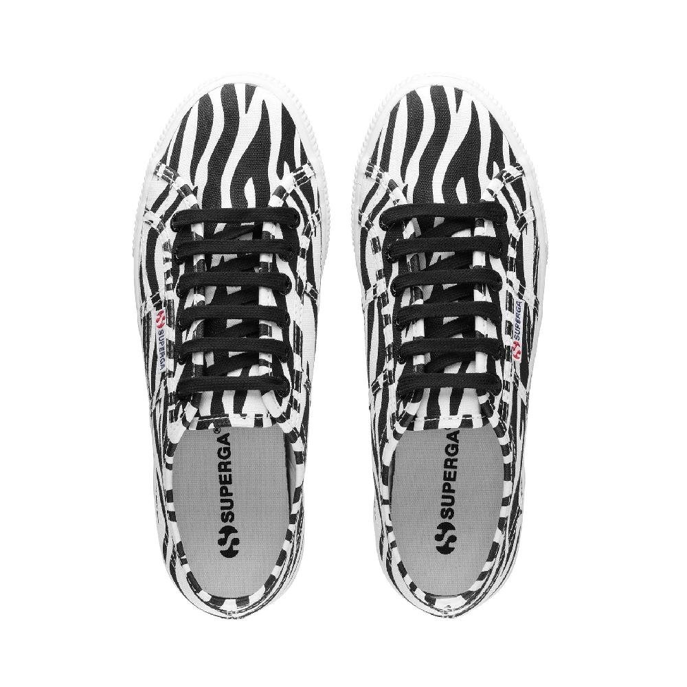 Superga 2790 PRINTBIG ZEBRA-WHITE BLACK