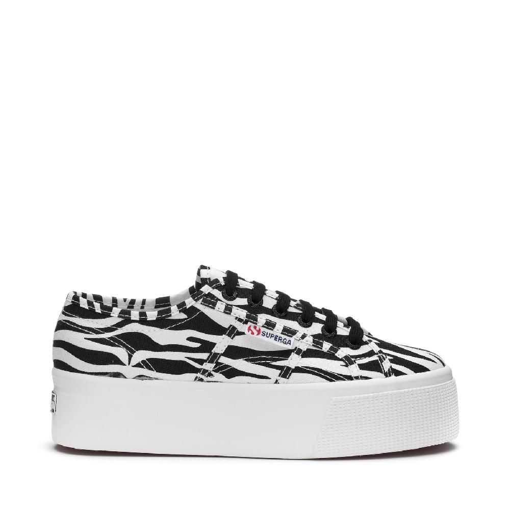 Superga 2790 PRINTBIG ZEBRA-WHITE BLACK