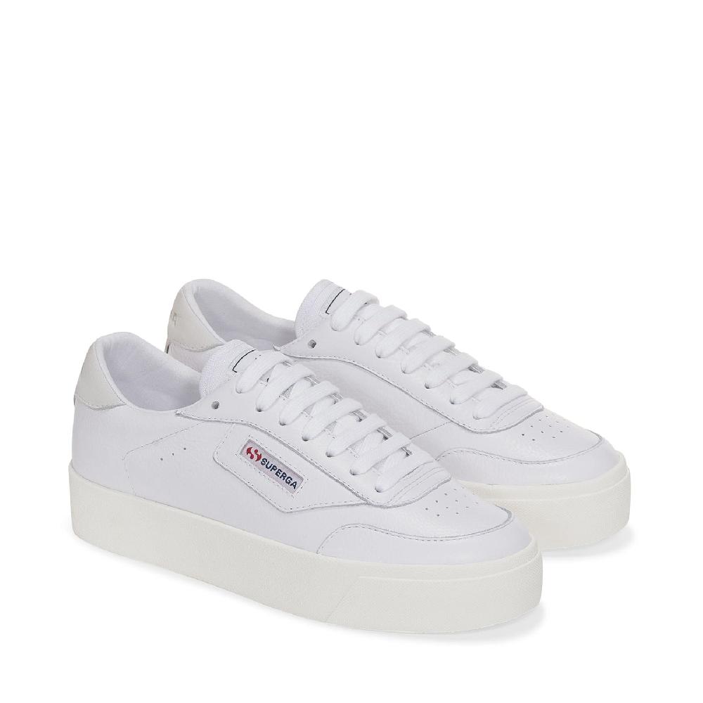 Superga 3854 COURT PLATFORMWHITE-FAVORIO