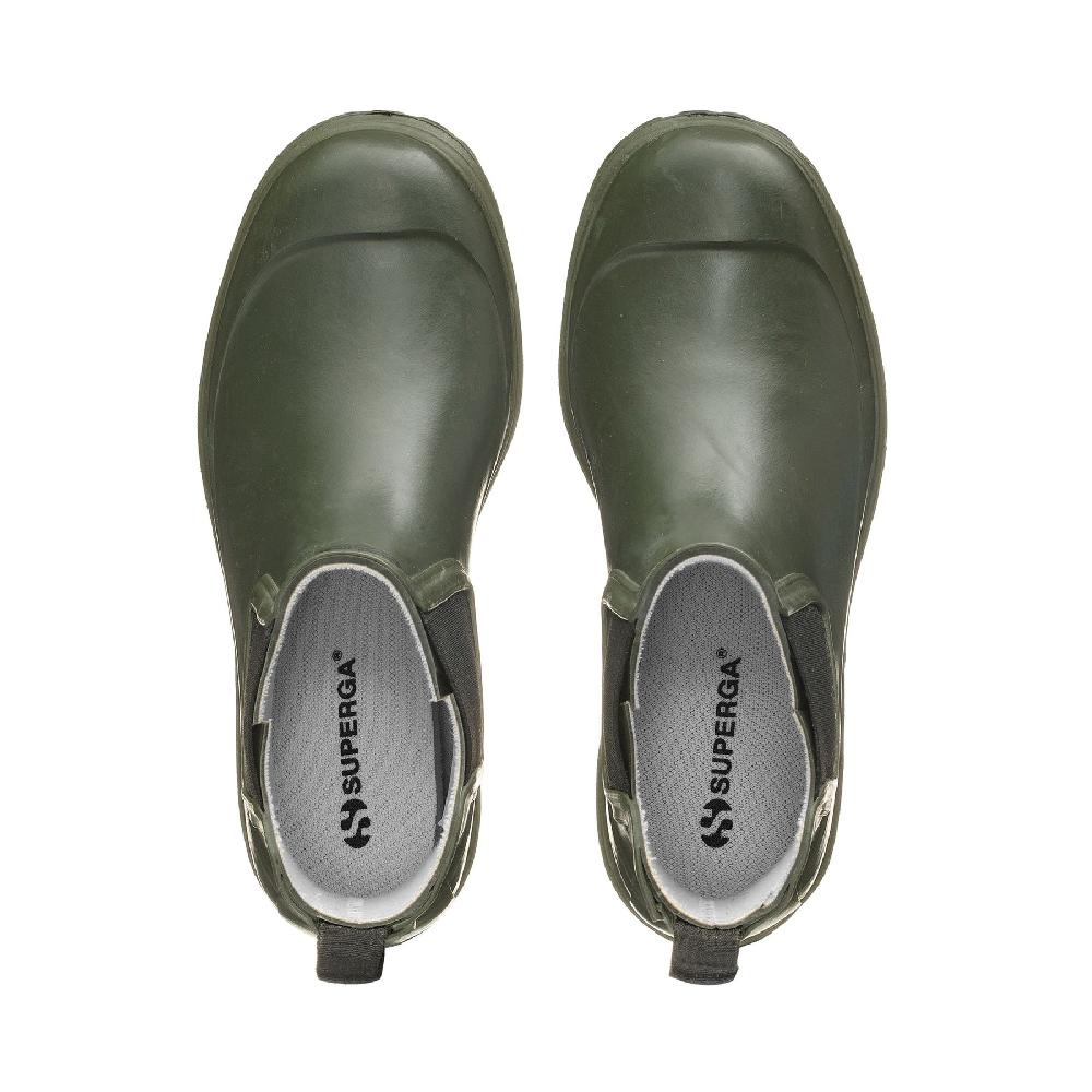 Superga 798 RUBBER BOOTSGREEN SHERWOOD-BLACK