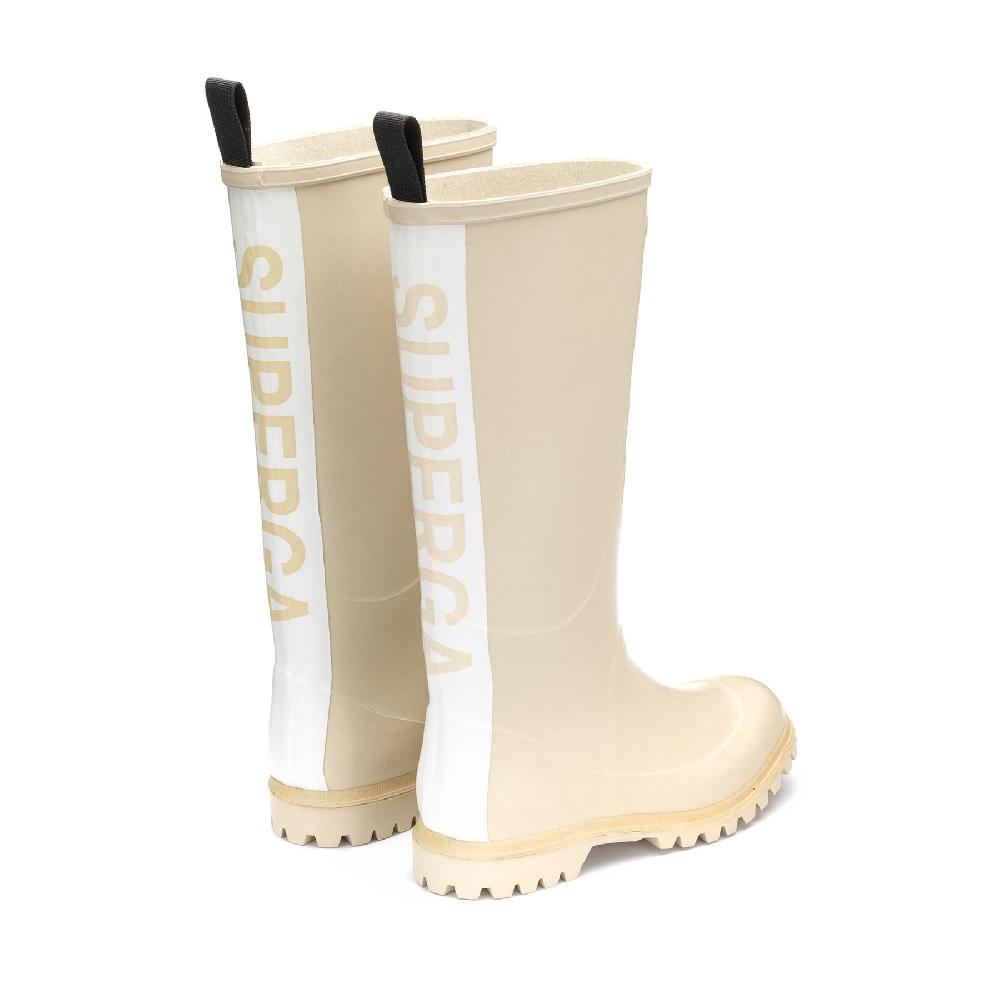 Superga 799 RUBBER BOOTS LETTERINGBEIGE SEMOLINA