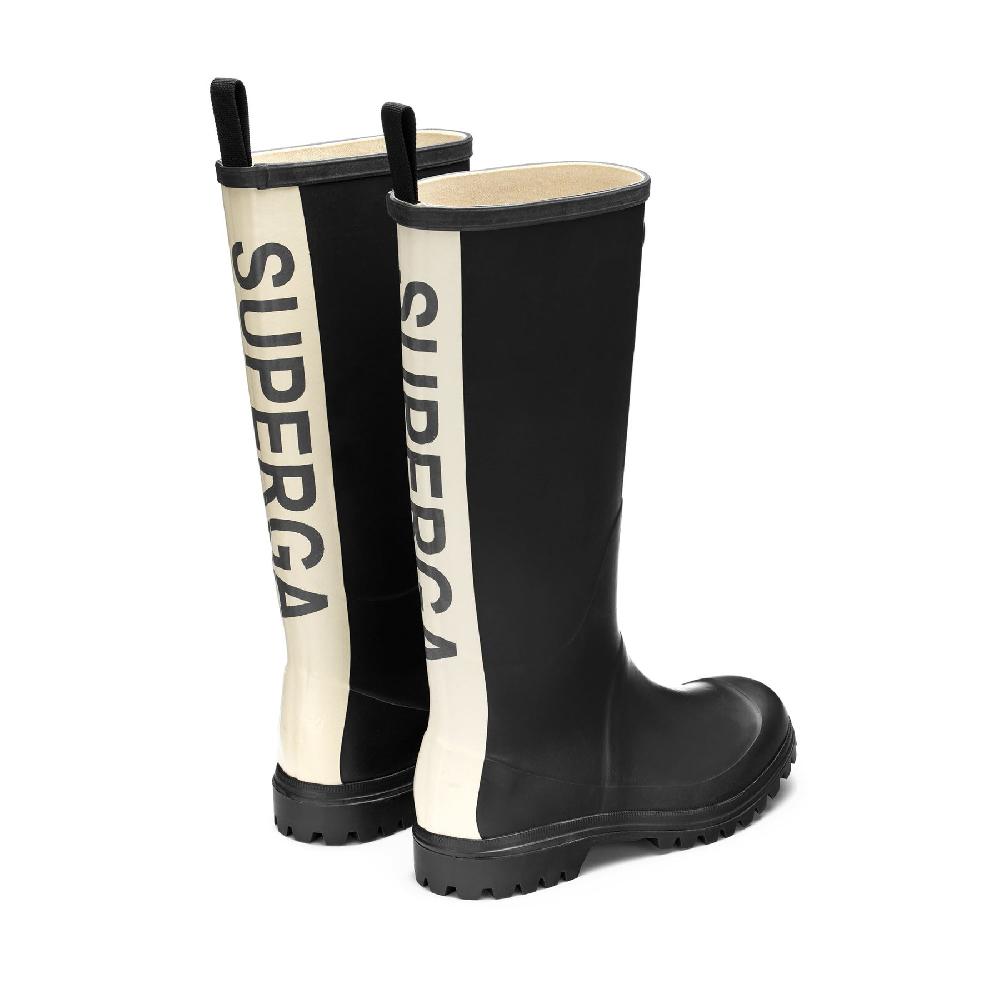 Superga 799 RUBBER BOOTS LETTERINGBLACK