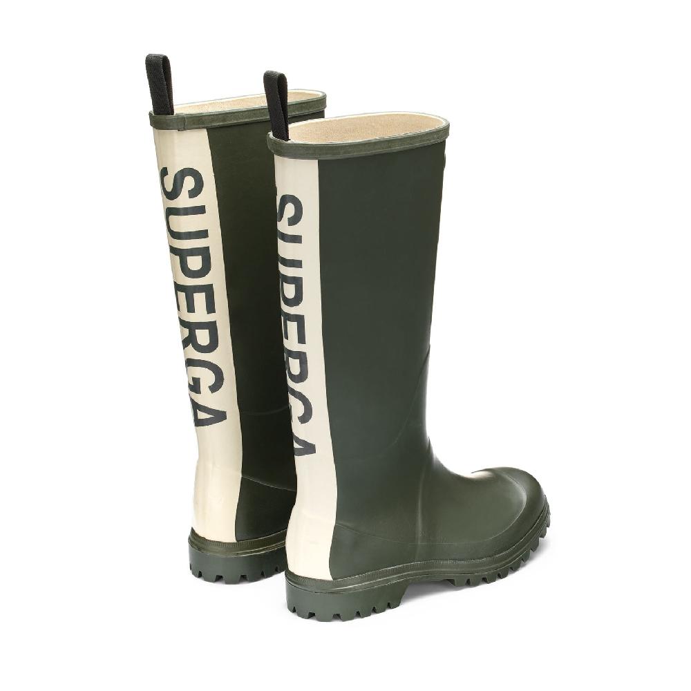 Superga 799 RUBBER BOOTS LETTERINGGREEN SHERWOOD