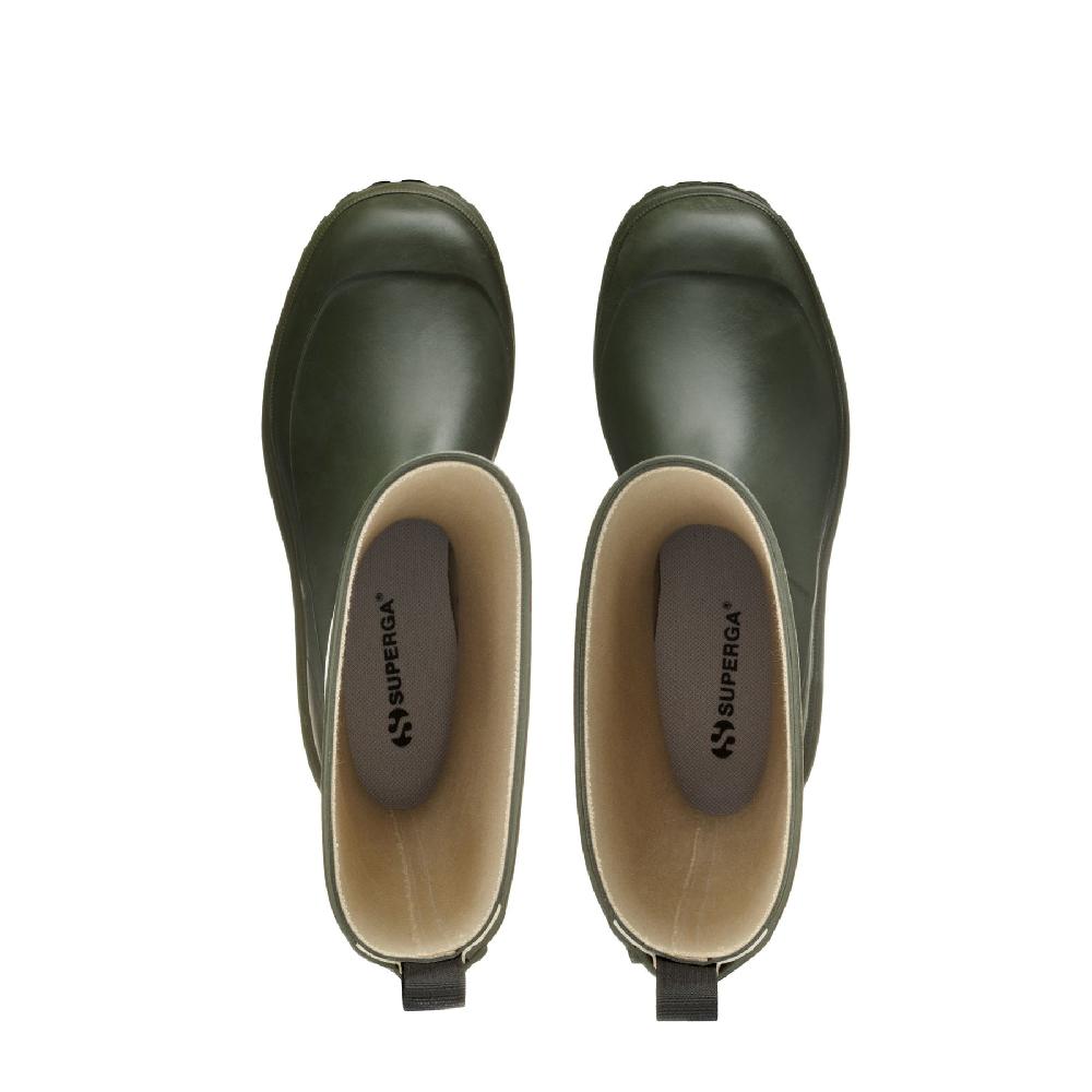 Superga 799 RUBBER BOOTS LETTERINGGREEN SHERWOOD