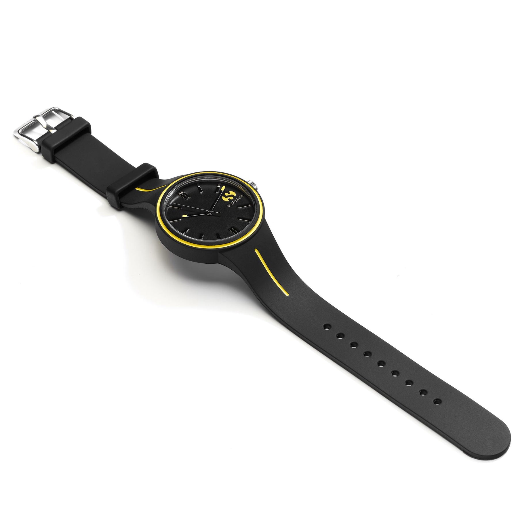 Superga SUPERGA LARGE OLDSTC055 BLACK-YELLOW