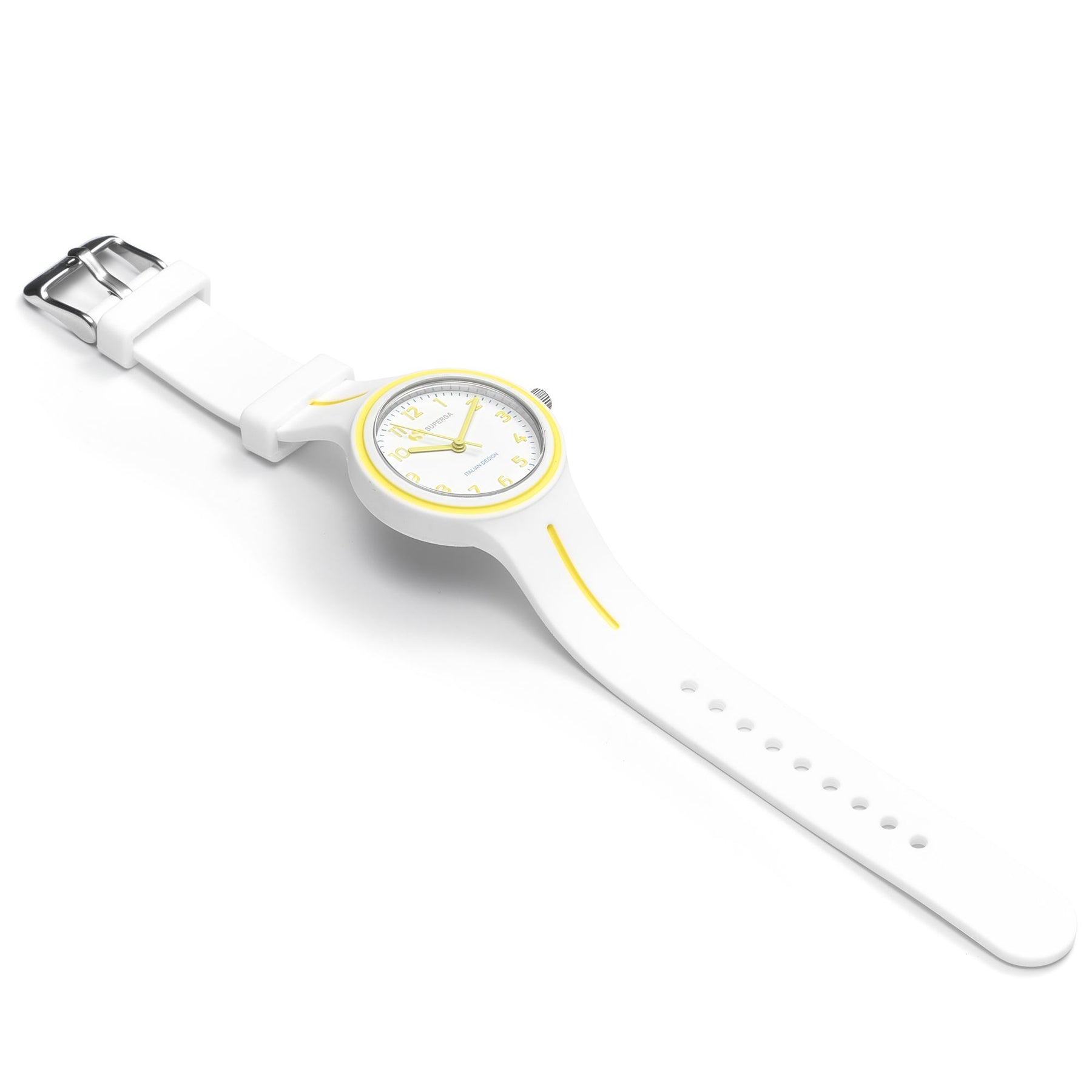 Superga SUPERGA SMALL OLDSTC123 WHITE-YELLOW-BLUE