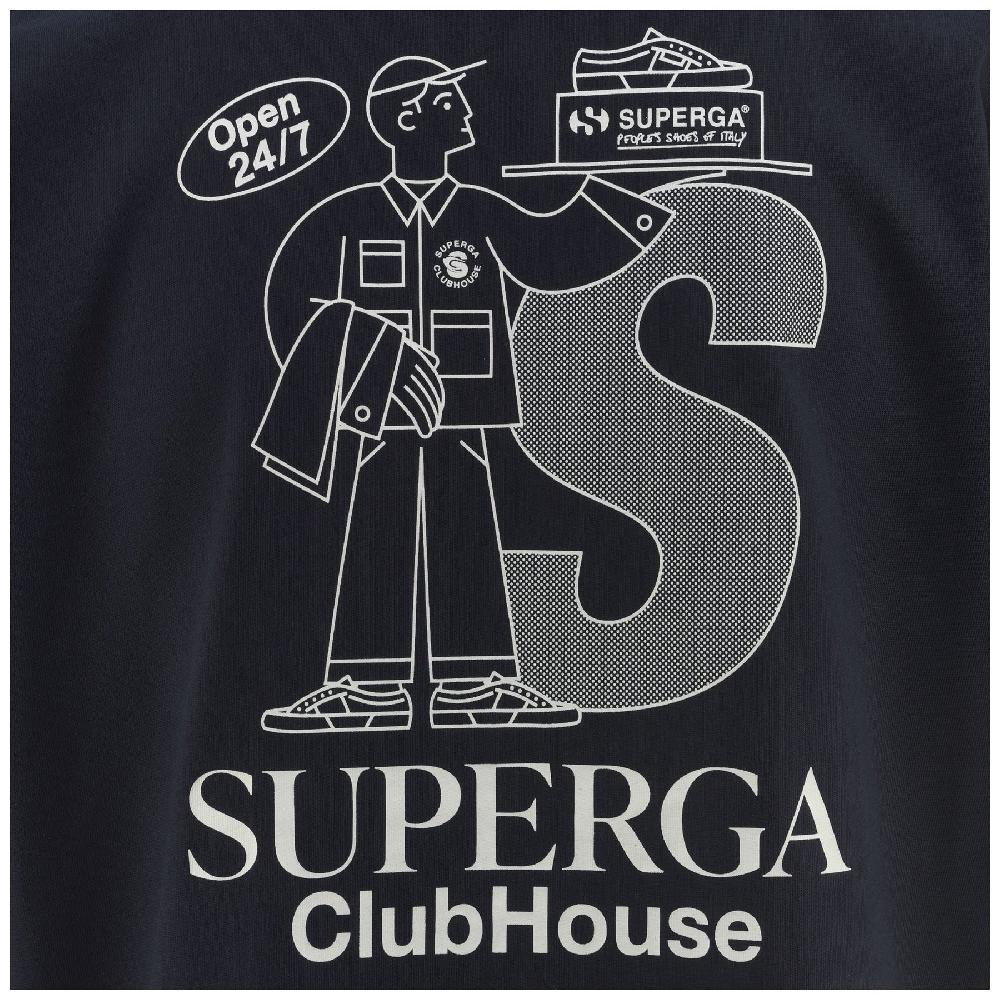 Superga T-SHIRT SUPERGA CLUBHOUSENAVY-WHITE AVORIO