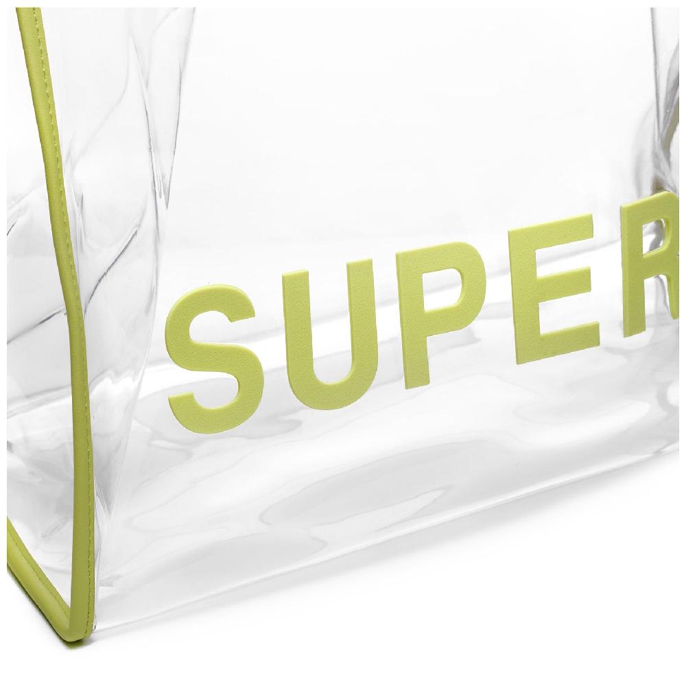 Superga TRANSPARENT SHOPPING BAGGREEN SUNNY LIME