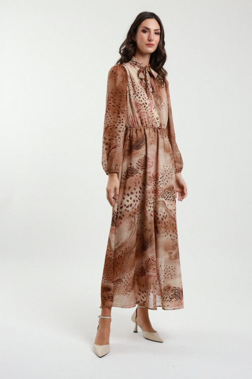 Susy Mix Abito in Fantasia con Fiocco