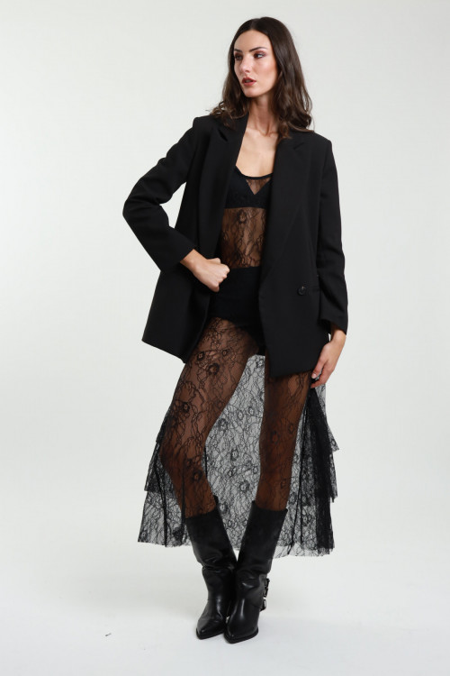 Susy Mix Abito Sottoveste Pizzo