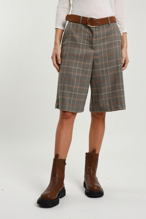 Susy Mix Bermuda Check Con Cintura