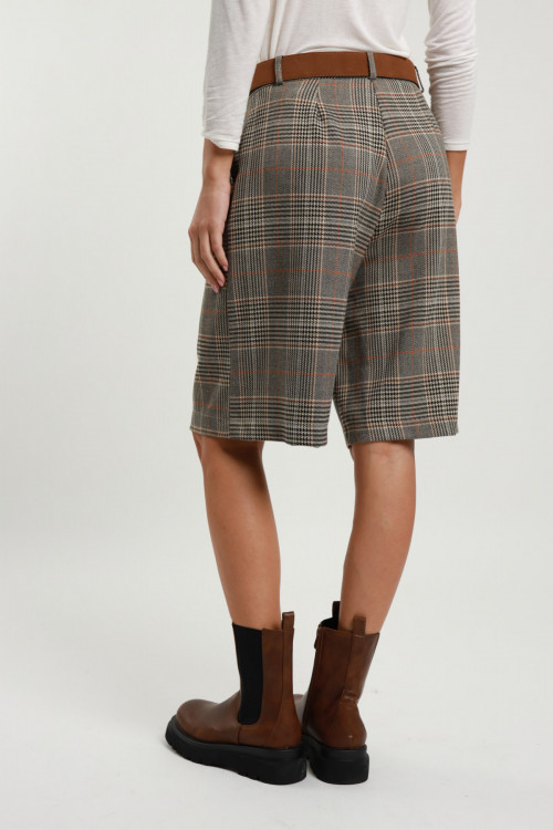 Susy Mix Bermuda Check Con Cintura