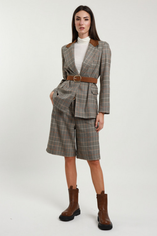 Susy Mix Bermuda Check con Cintura