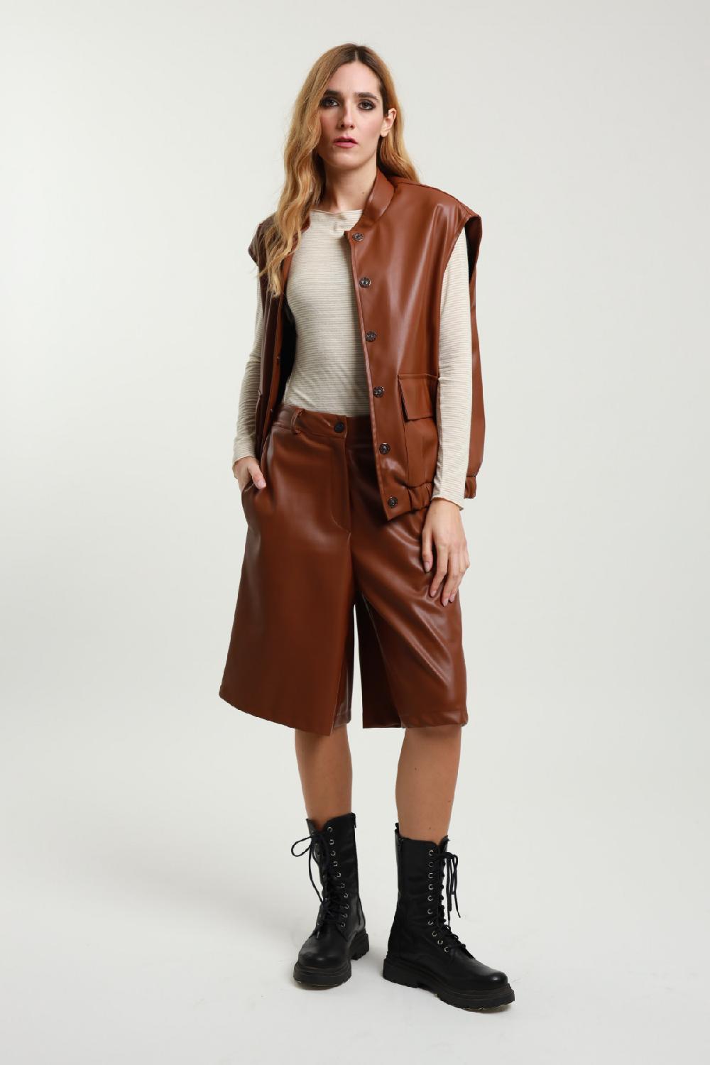 Susy Mix Bermuda Ecopelle