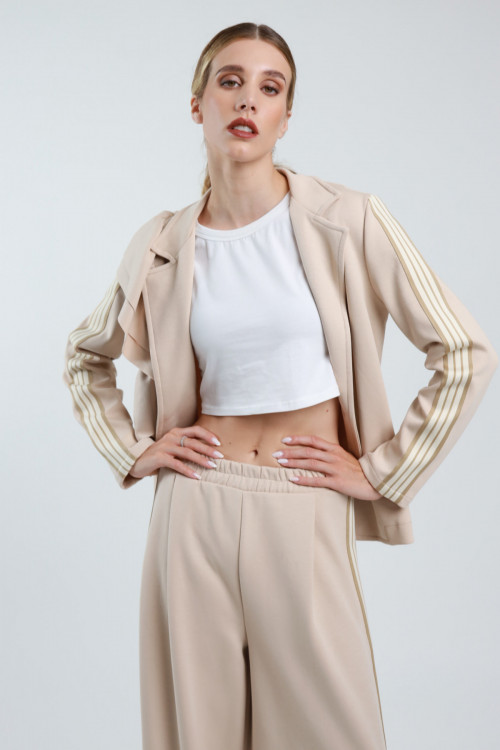 Susy Mix Blazer Con Rouges E Banda Laterale