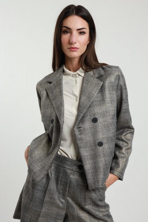 Susy Mix Blazer Doppiopetto Check