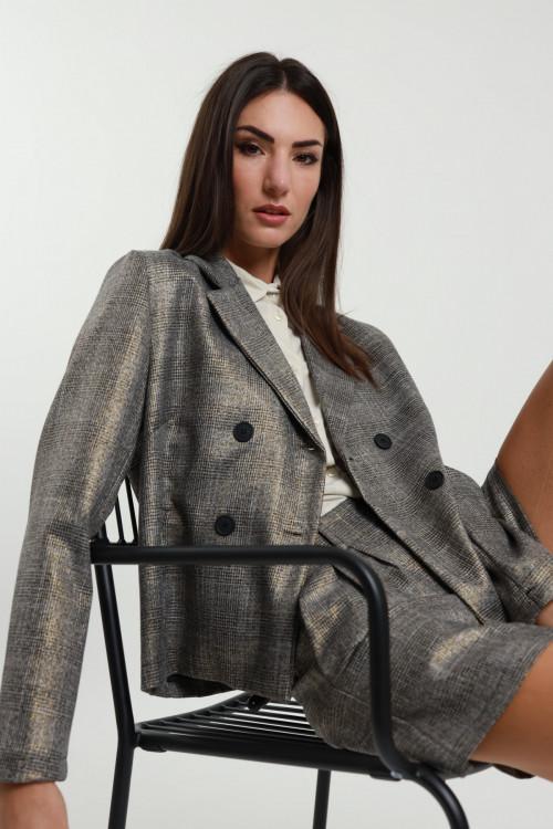 Susy Mix Blazer Doppiopetto Check