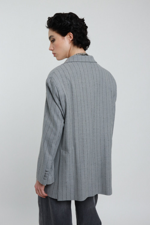 Susy Mix Blazer Over Gessato