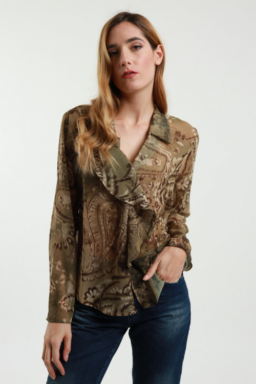 Susy Mix Blusa Scollo V Fantasia