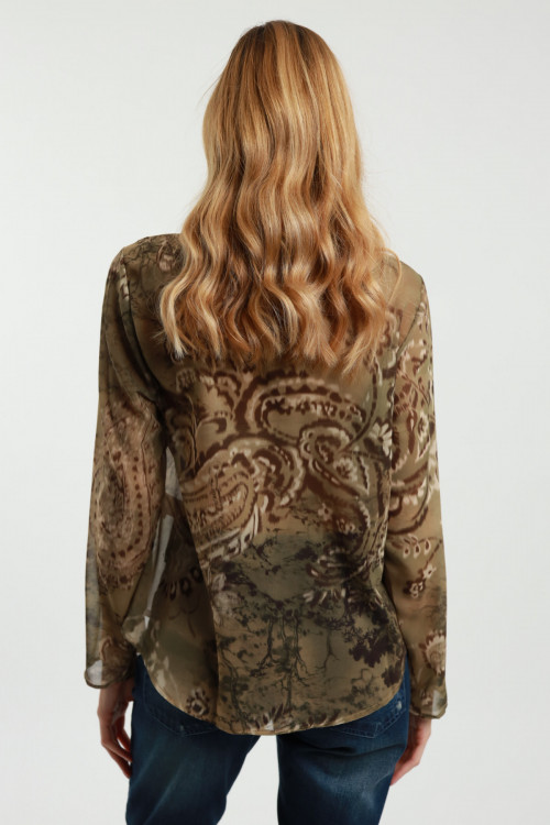 Susy Mix Blusa Scollo V Fantasia