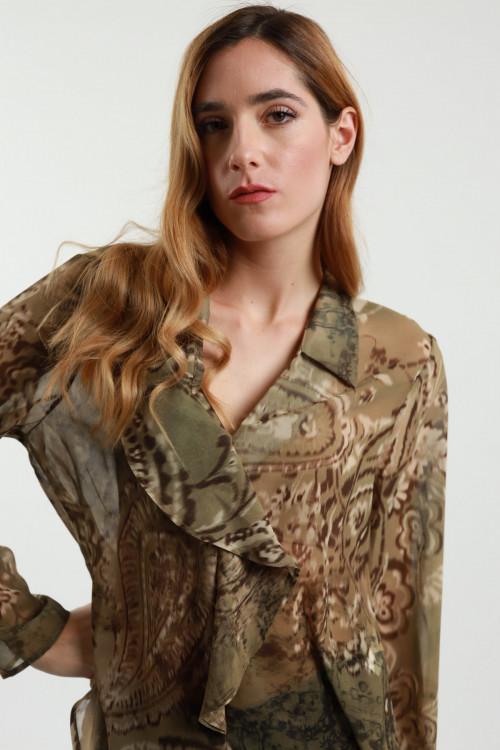 Susy Mix Blusa Scollo V Fantasia