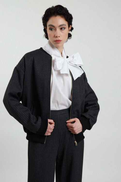 Susy Mix Bomber Gessato