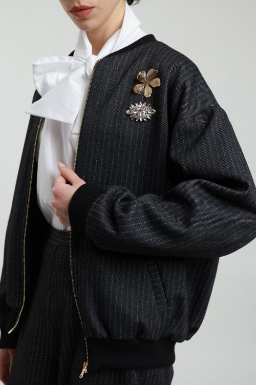 Susy Mix Bomber Gessato