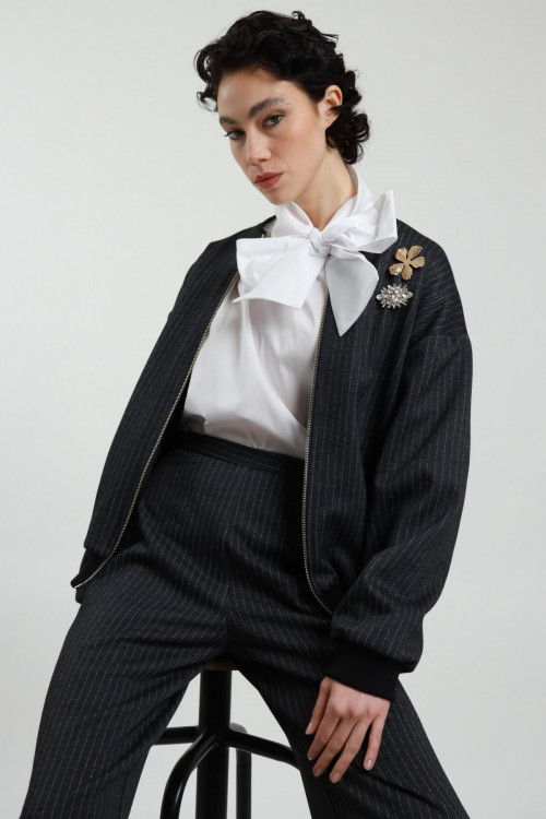 Susy Mix Bomber Gessato