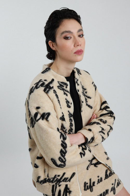 Susy Mix Bomber In Lana Cotta