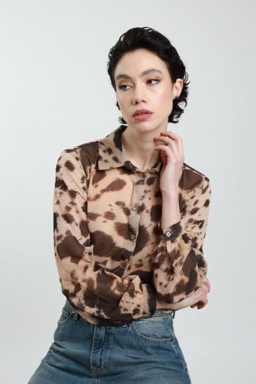 Susy Mix Camicia Fantasia Animalier