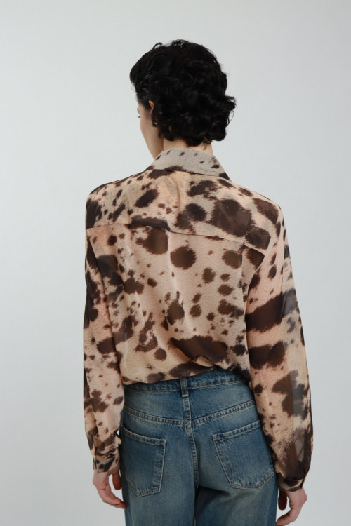 Susy Mix Camicia Fantasia Animalier