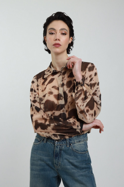 Susy Mix Camicia Fantasia Animalier