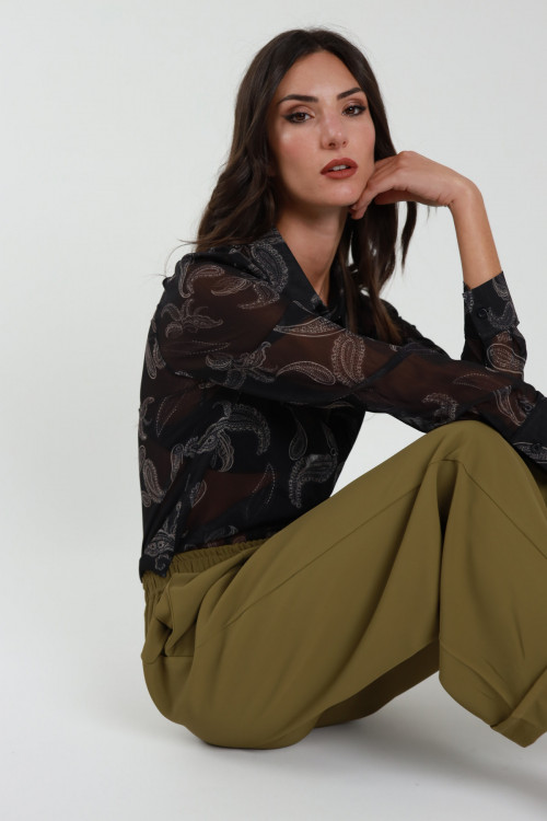 Susy Mix Camicia Fantasia Damascata