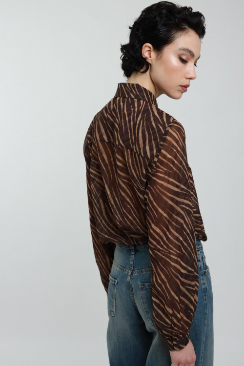 Susy Mix Camicia Fantasia Zebrata