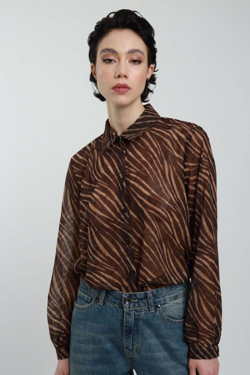 Susy Mix Camicia Fantasia Zebrata