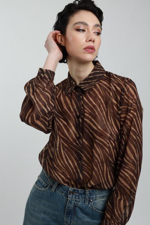 Susy Mix Camicia Fantasia Zebrata