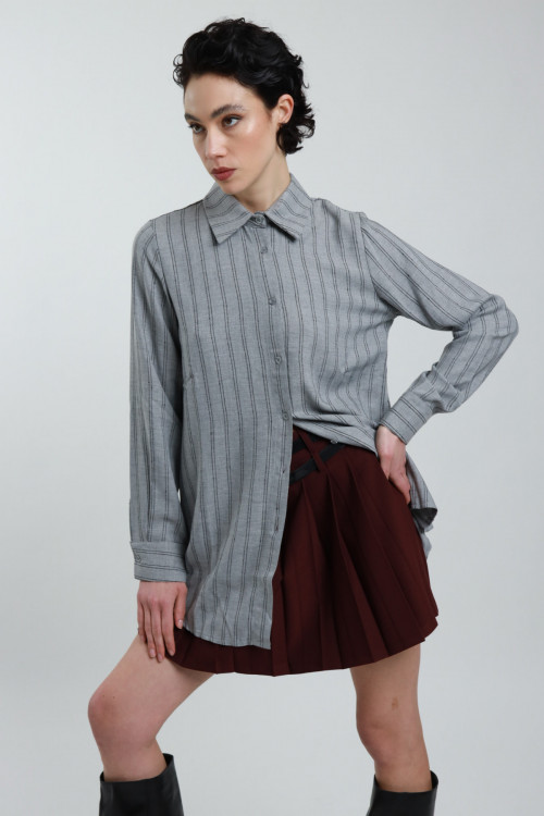 Susy Mix Camicia Gessata Over