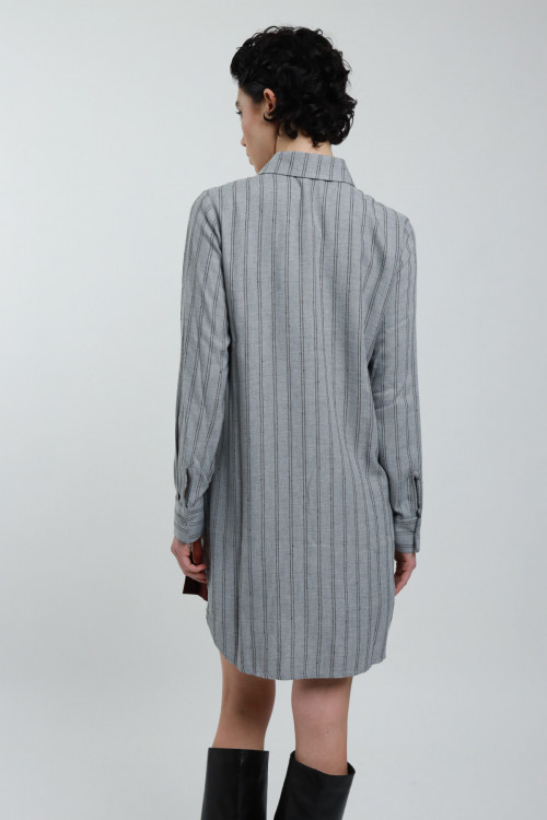 Susy Mix Camicia Gessata Over