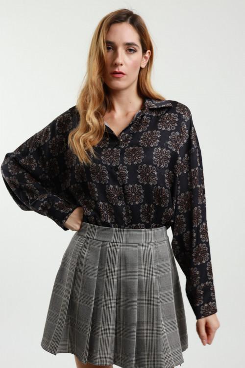 Susy Mix Camicia Over Damascata