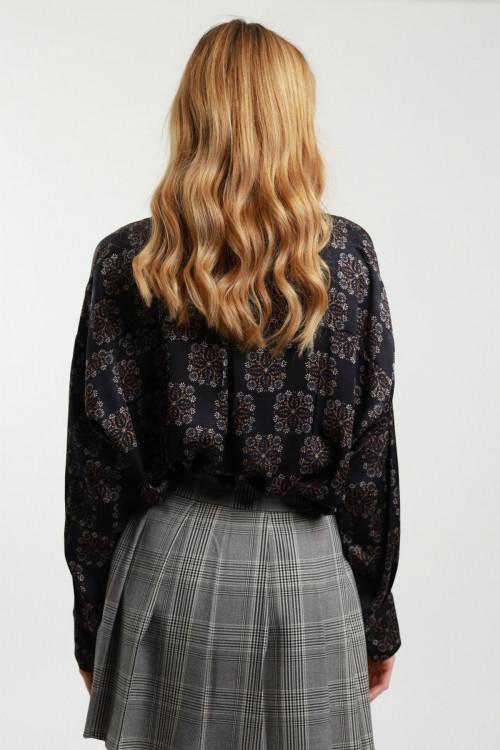 Susy Mix Camicia Over Damascata