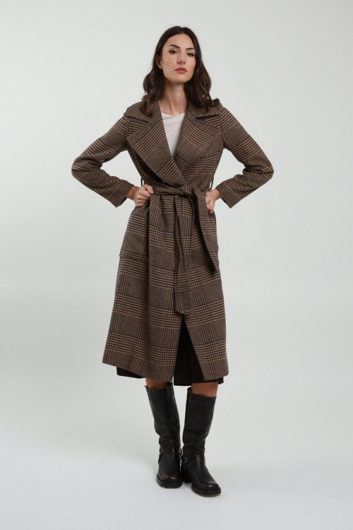 Susy Mix Cappotto Check