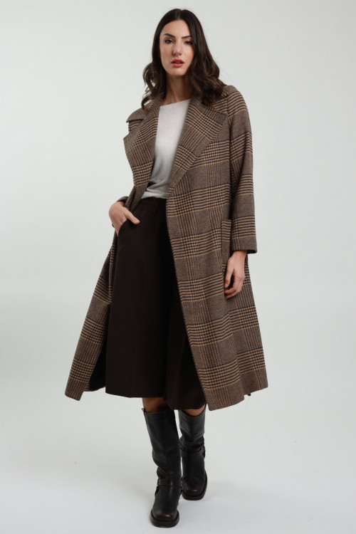 Susy Mix Cappotto Check