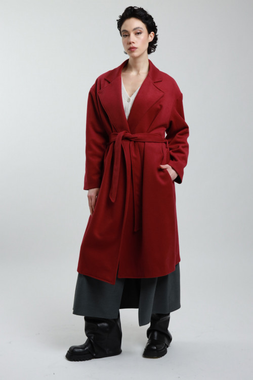 Susy Mix Cappotto Con Cintura