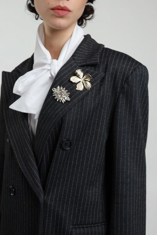 Susy Mix Cappotto Gessato