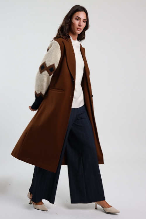 Susy Mix Cappotto Maniche Maglia