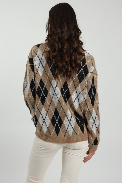 Susy Mix Cardigan A Rombi