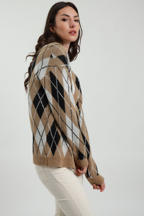 Susy Mix Cardigan A Rombi