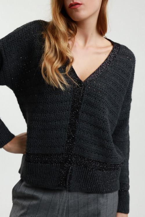 Susy Mix Cardigan Lurex